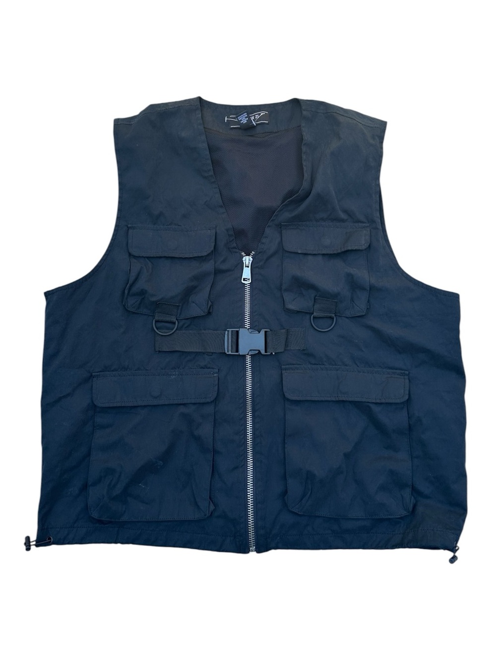 Forever 21 Men's Black Tactical Multi-Pocket Vest